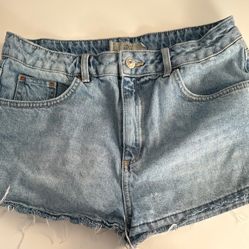 Women's Topshop Light Blue Denim Shorts